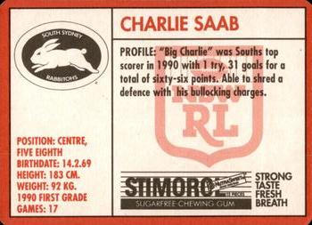 1991 Stimorol NRL #154 Charlie Saab Back